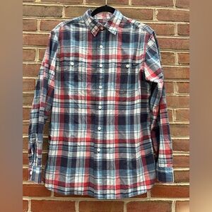 Polo Ralph Lauren Plaid Button Down Shirt Mens Medium Cotton